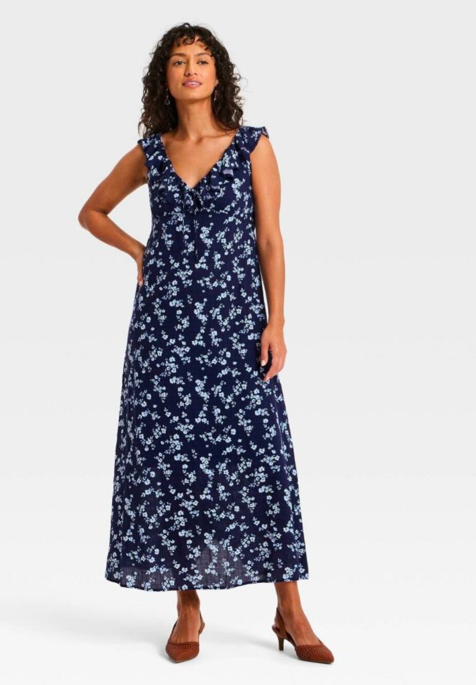 Universal Thread Floral Print Maxi Sundress Small